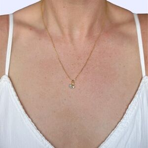 Gold Plated Sea Shell and Starfish Pendant Necklace